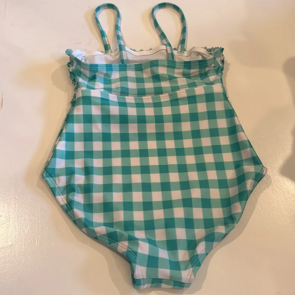 Cat & Jack one piece gingham swimsuit with cutout